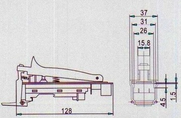 Переключатель шлифовальной машины для угловых шлифовальных машин HITACHI METABO и т. д.