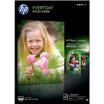 Бумага HP Everyday GLOSSY A4, 100 листов, 200 г/м2