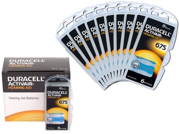 Слуховая батарея DURACELL 60x 675 PR44 Activair900