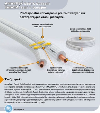 1/4 медная труба Armacell TubolitSplit с изоляцией