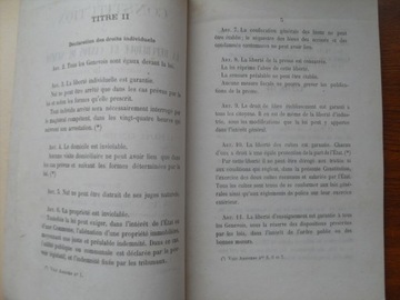 КОНСТИТУЦИЯ РЕСПУБЛИКИ. КАНТОН ЖЕНЕВА, ШВЕЙЦАРИЯ, 1875 Г.