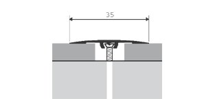 ARBITON Listwa progowa tytan SM4 dł.90cm 35mm