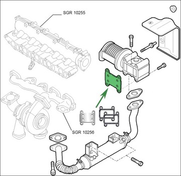 Заглушка EGR 1.9 2.4JTD ALFA ROMEO 147 156 159 166