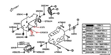 SUBARU УПЛОТНИТЕЛЬНЫЙ БЛОК ПОЛОВИНА + КОМПЛЕКТ МАСЛЯНОГО НАСОСА. 5 шт.