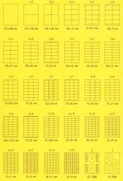 Этикетки самоклеящиеся 210х148,2 мм, А4, 200 шт.