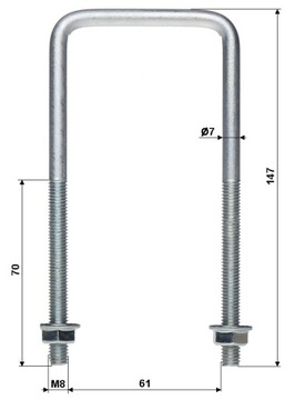 КИБАНТ CYB-60/M8X140 ABCV