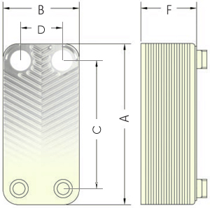 Пластинчатый теплообменник NORDIC TEC 26 35 кВт 1' PL