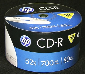 HP CD-R 700MB 50 шт для архивирования