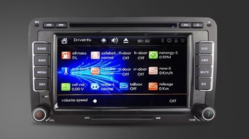 РАДИО 2 din DVD GPS навигация VW SKODA SEAT Golf