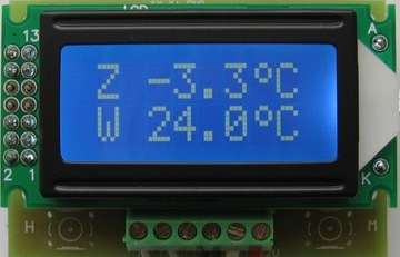 ДВУХКАНАЛЬНЫЙ ПАНЕЛЬНЫЙ ТЕРМОМЕТР -55–125°C (NT)