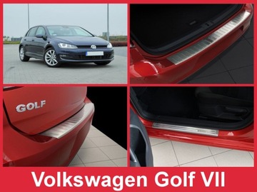 VW GOLF 7 Комплект заднего бампера + боковые пороги