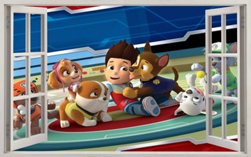 НАСТЕННЫЕ НАКЛЕЙКИ Окно 3D PAW PATROL 2