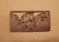 Декор 21x11 см, аппликация ANTILOPA, stucco-D140