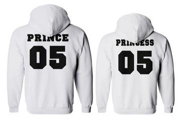кофты для пар с капюшонами PRINCE и PRINCESS размер XXL