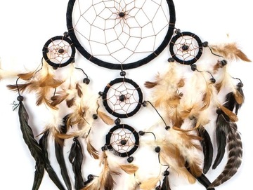 ŁAPACZ SNÓW DREAMCATCHER 65cm Różne Kolory czarny