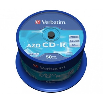 VERBATIM CD-R 700MB 80мин Торт 50шт AZO Crystal!!