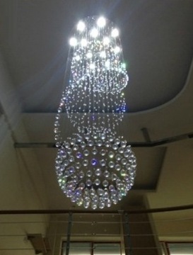 777 NOWOCZESNY ŻYRANDOL LAMPA SUFITOWA PLAFON 2,2m