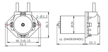 POMPA PERYSTALTYCZNA 12V 60ml/min POMPKA DOZUJACA