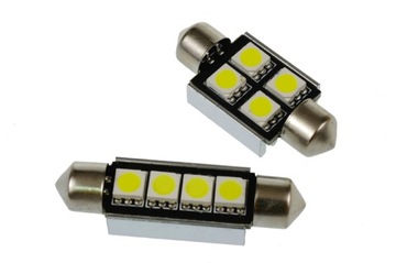 CANBUS żarówka 4 LED C5W CAN BUS rurka 42 mm