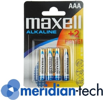 MAXELL LR03 R3 ЩЕЛОЧНЫЕ БАТАРЕИ AAA 6 шт.