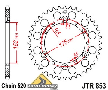 Цепь Yamaha YFM 660 Raptor X-Ring + звездочки