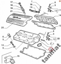 фото thumb №3, Alfa romeo lancia v6 прокладка тунель свічки 548