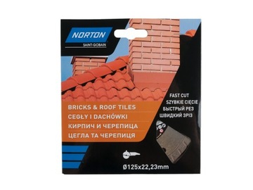АЛМАЗНЫЙ ДИСК ДЛЯ КЛИНКЕРНОЙ ЧЕРЕПИЦЫ 125мм NORTON 70184601279