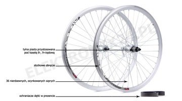 Колеса 28 Stars Circle ALU для КАССЕТЫ 8/9 Rz Silver