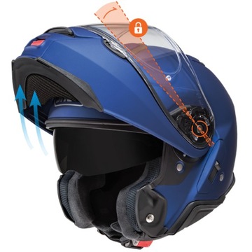 Шлем SHOEI NEOTEC II Jaunt TC-7 PURPLE Jaw Helmet