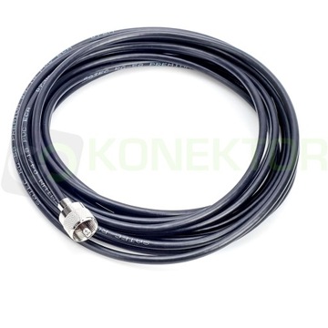 KABEL NAPRAWCZY DO ANTEN CB 5m RG 58 miedź 90%