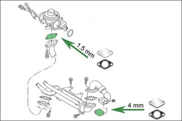 Заглушки EGR AUDI A2 A3 A4 A6 1,2 TDi / 1,4 TDi / 1,9 TDi / 2,0 TDi