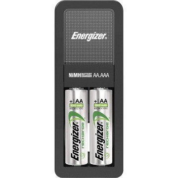 Зарядное устройство ENERGIZER Mini AAA R3 AA R6 + 2 батарейки типа AA 2000 мАч