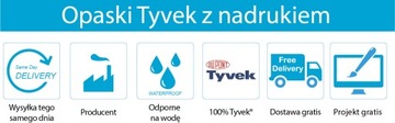 Браслеты Tyvek 500 шт с принтом БЕСПЛАТНАЯ ДОСТАВКА