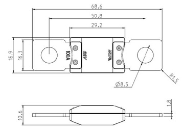 ПРЕДОХРАНИТЕЛЬ MEGAVAL MEGA VAL 250A MTA PEUGEOT FIAT