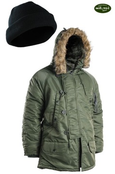 ALASKA PARKA N3B Базовая зимняя куртка OLIV - XS