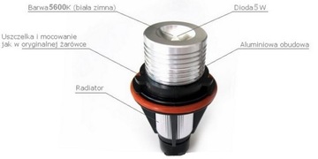 фото thumb №15, Лампочки led marker кольца bmw e39 e53 e65 e66 e60