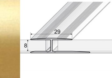 Listwa 90cm progowa łącząca ZŁOTO A61