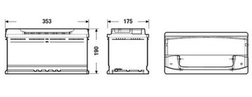 EXIDE PREMIUM АККУМУЛЯТОР 100Ач 900А 100 Ач EA1000