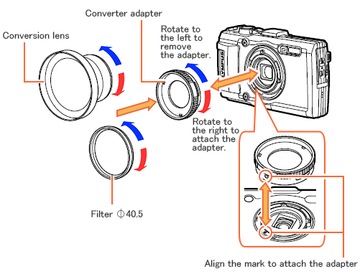 OLYMPUS CLA-T01 Адаптер с колпачком для TG-7 TG-6 TG-5 TG-4