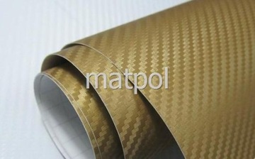 ЗОЛОТАЯ УГЛЕРОДНАЯ ФОЛЬГА CARBON 3D GOLD 50 x 152 см