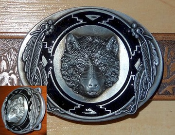 Пряжка для ремня Wolf Wolf с рельефным узором