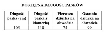 Damski pasek skórzany 2 cm - KLASYK - CZARNY PL