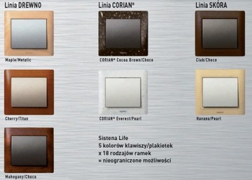 SISTENA CHOCO SWITCH с рамкой CHOCO, комплект LEGRAND