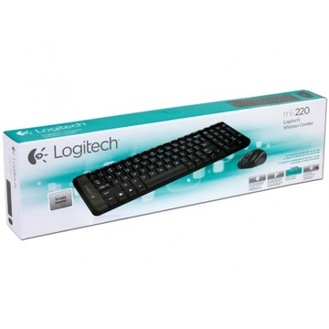 НАБОР БЕСПРОВОДНОЙ КЛАВИАТУРЫ И МЫШИ LOGITECH MK220