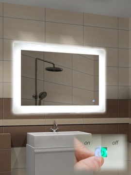 LED MIRROR, холодный белый, 60х70, всего 15 мм от стены, сенсорный выключатель