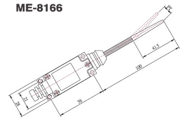 Концевой выключатель ME-8166 Пружинный концевой выключатель