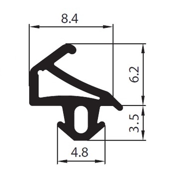 Уплотнитель оконный с-1155