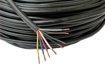 ПРОВОД 8-WIRE Кабель YLY-s 7x1+1,5мм 12/24В Полуприцеп Кемпинг Эвакуатор