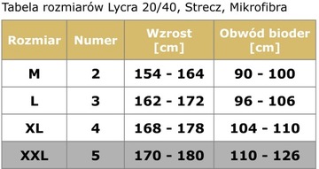 MIRELLA Rajstopy microfibra 60 den gładkie kryjące 5/XXL Mocca