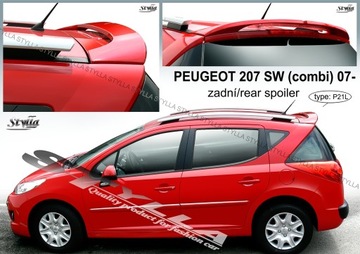 Спойлер спойлер для Peugeot 207 SW комби 02/2007-